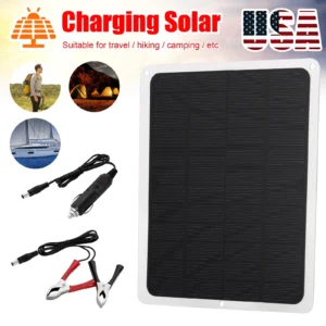 Lohoms 22W 12V Solar Panel Trickle Charger Kit