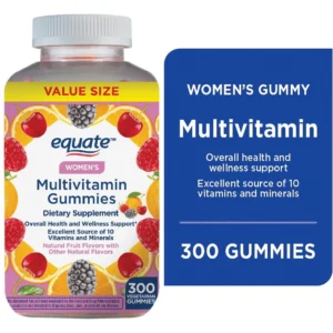 Equate Women’s Health & Wellness Multivitamin Gummies – 300 Count