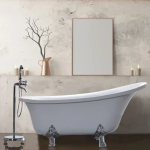 Vanity Art Acrylic Freestanding Soaking Bathtub