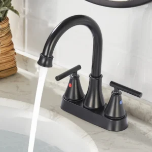 Kede Matte Black Bathroom Sink Faucet