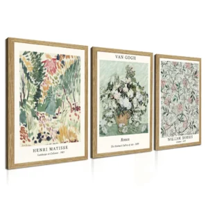 Vintage Wall Art Canvas Set – Sage Green