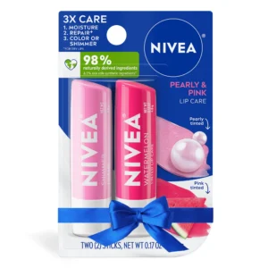 NIVEA Pearly & Pink Tinted Lip Balm Set