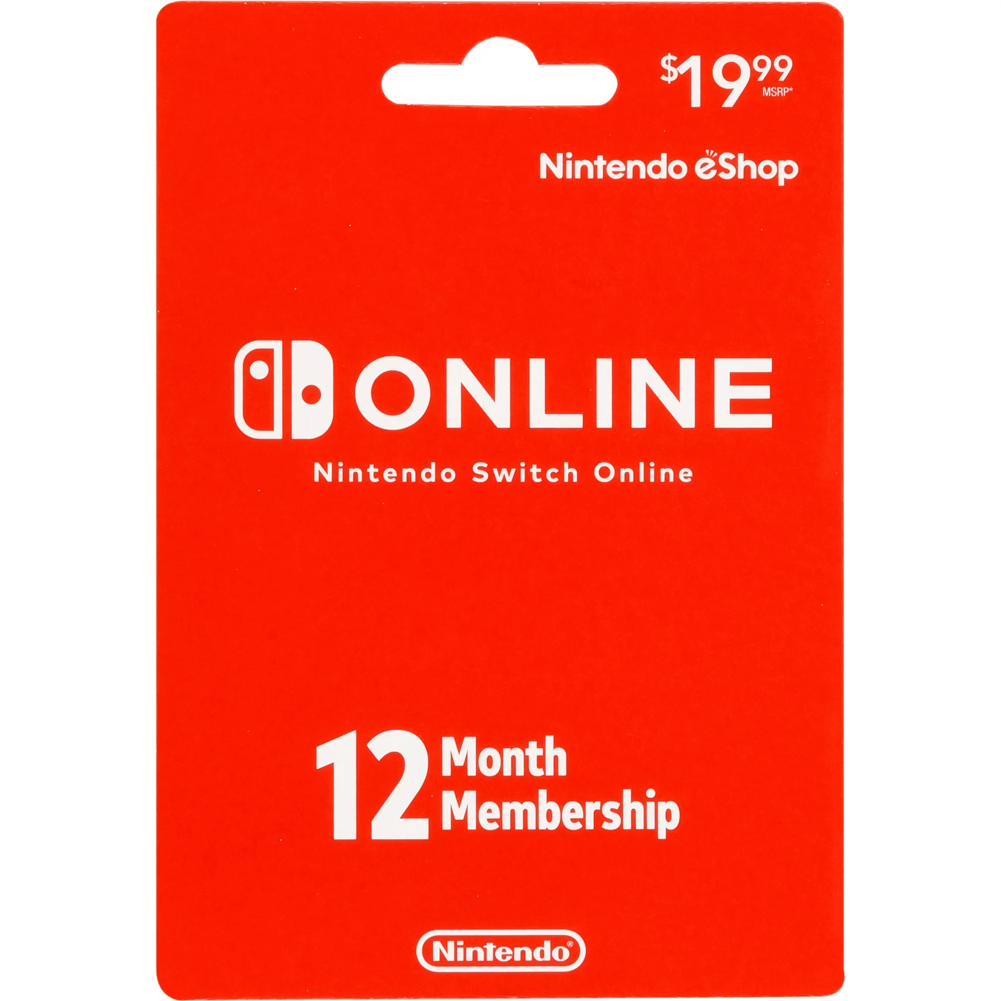 Nintendo Switch Online 12‑Month Individual Membership Gift Card